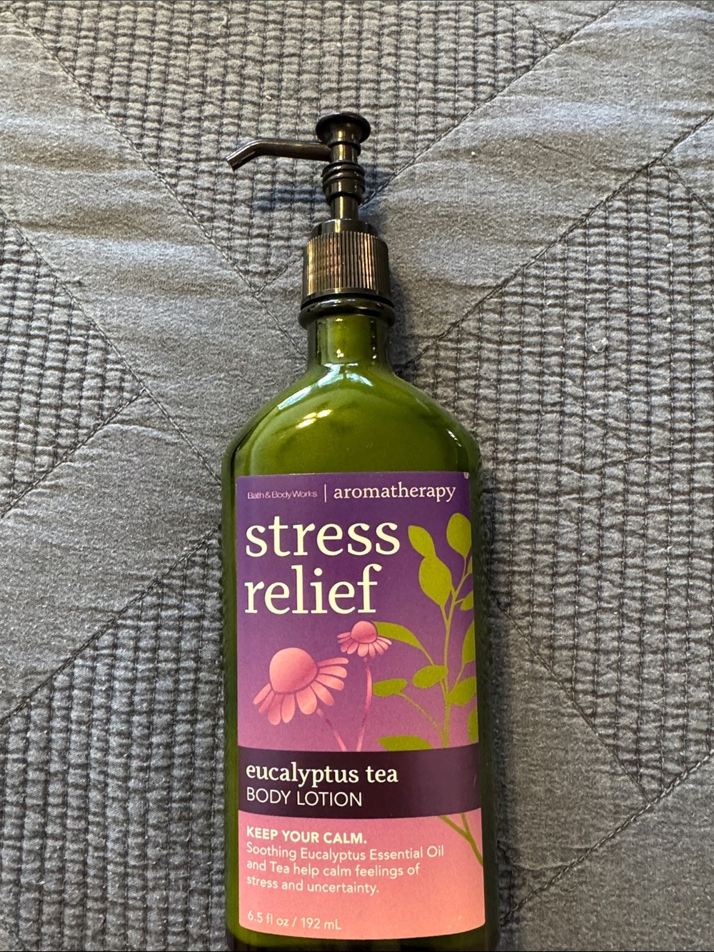 Rare Bath & Body Works Stress Relief Eucalyptus Tea Body Lotion - Green & Purple